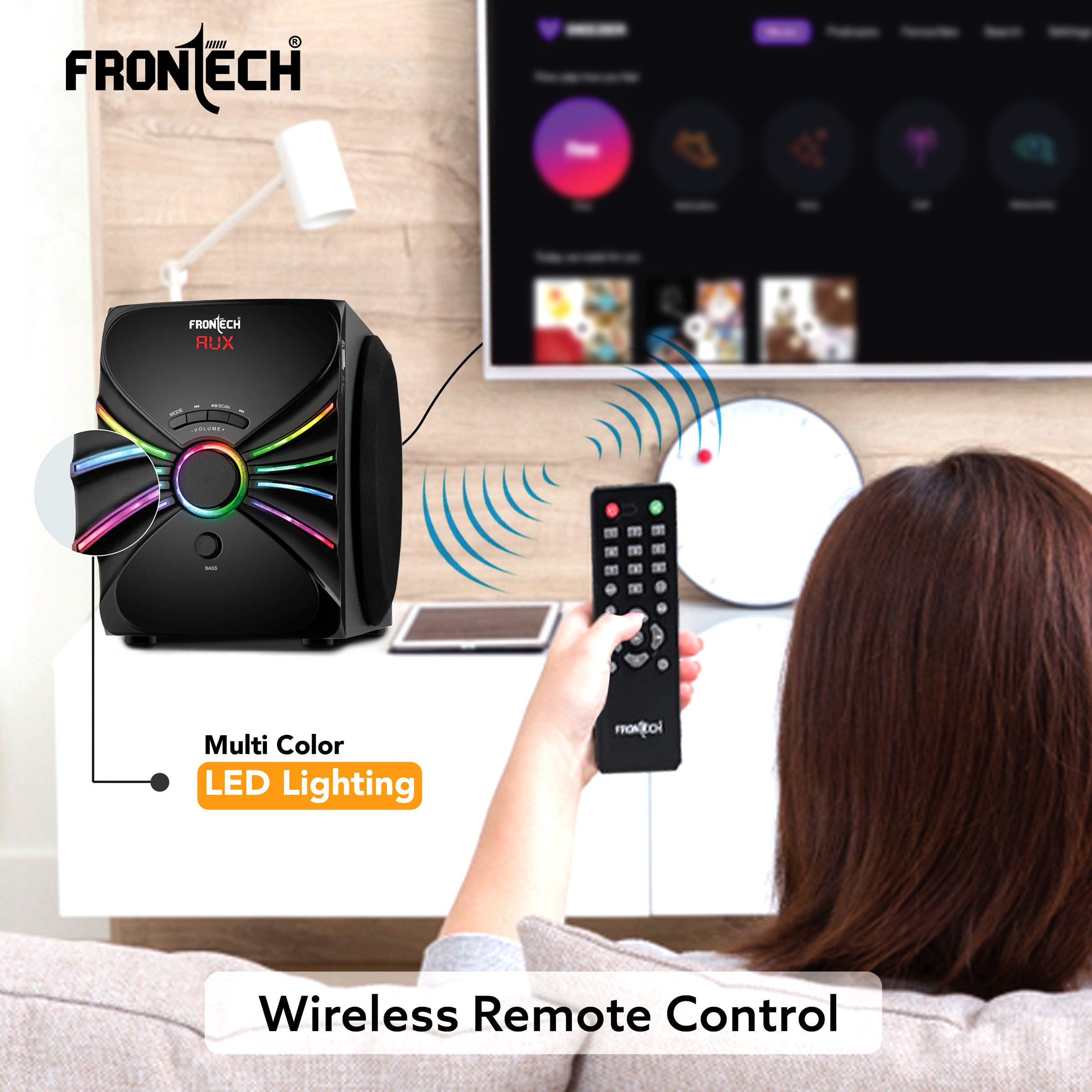 Frontech 2.1 Channel Bluetooth Speaker System (SW-0141) Frontech 2.1 Channel Bluetooth Speaker System (SW-0141)